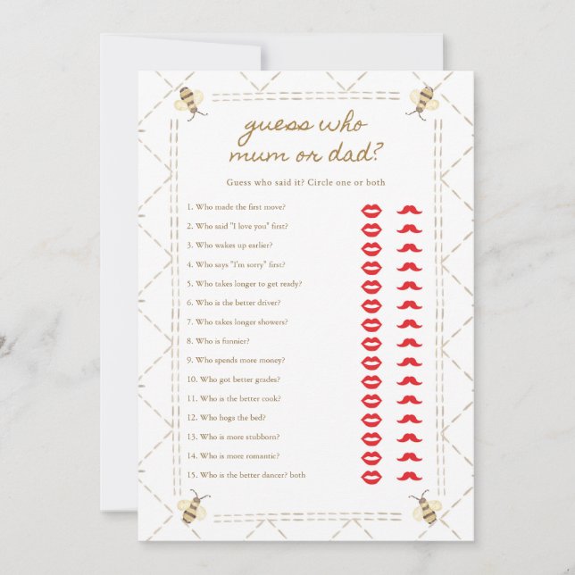 Maman À Être Baby shower Maman Ou Papa Cartes De J (Devant)