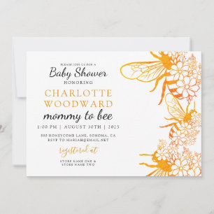 Maman À Être Floral Baby shower Invitation