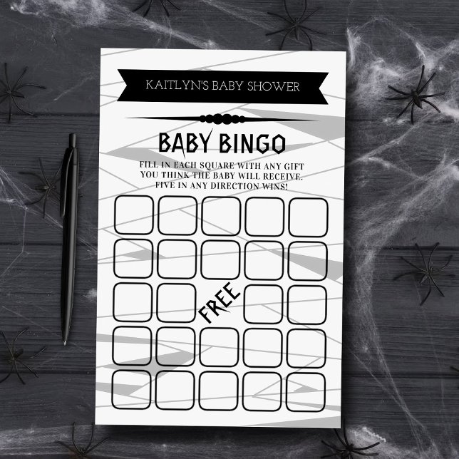 Maman à être | Halloween Baby shower Bingo Jeu (Créateur téléchargé)
