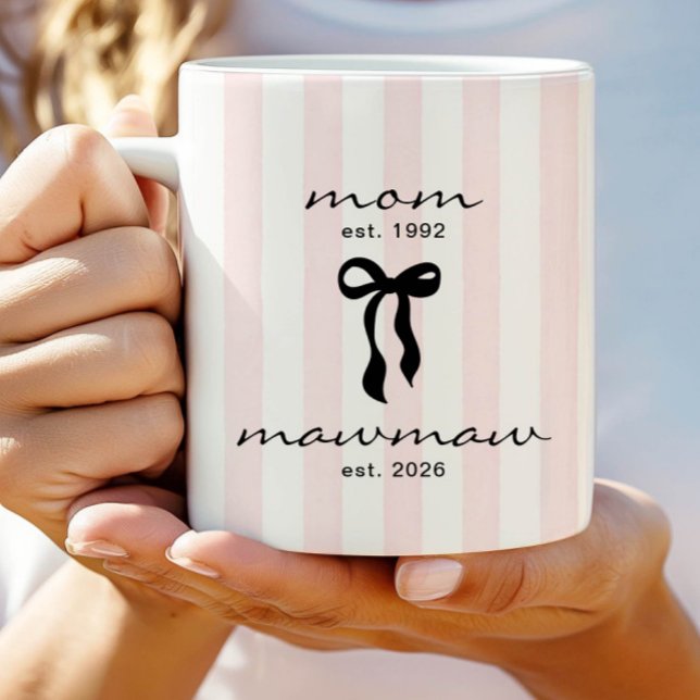 Maman à Mémé Tasse avec un nœud (Créateur téléchargé)
