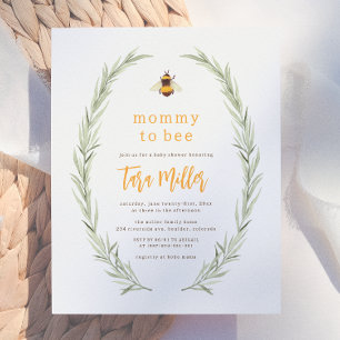 Maman Abeille à Venir Fête de Bébé de Genre Neutre