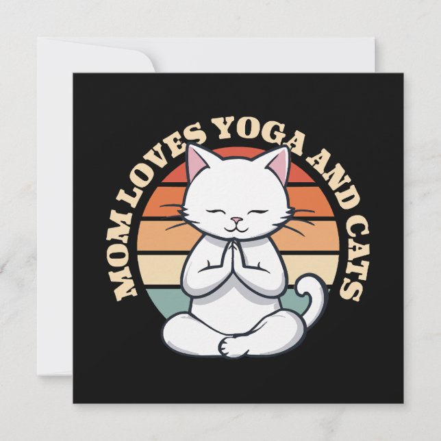 Maman aime les chats et le yoga (Devant)