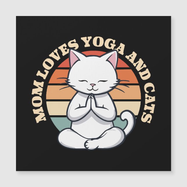 Maman aime les chats et le yoga (Devant)