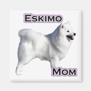 Maman américaine 4 de chien esquimau - aimant