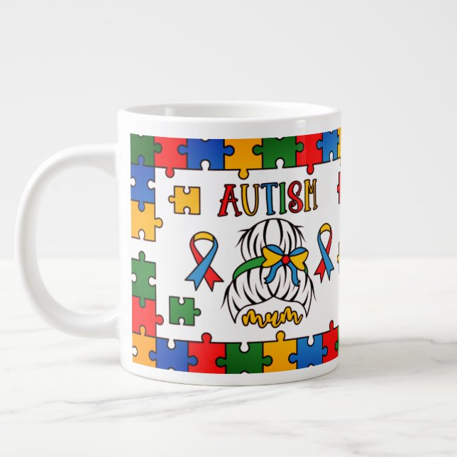 Maman autiste - Mug Jumbo (Gauche)
