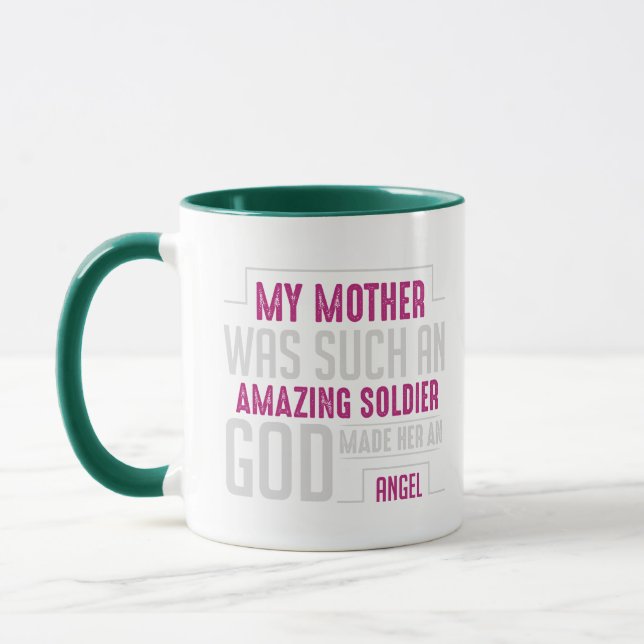 Maman bénie Mug de voyage typographie florale rose (Gauche)