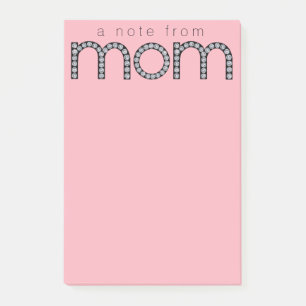 Maman bling Post-It note pad