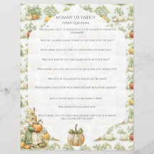 Maman Bunny et Baby shower citrouille Jeu