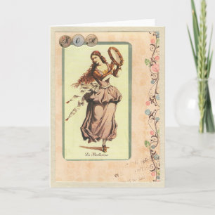 Maman, carte de voeux de ballerine de La