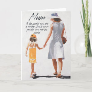 Maman Cartes d'anniversaire pour mère avec verse