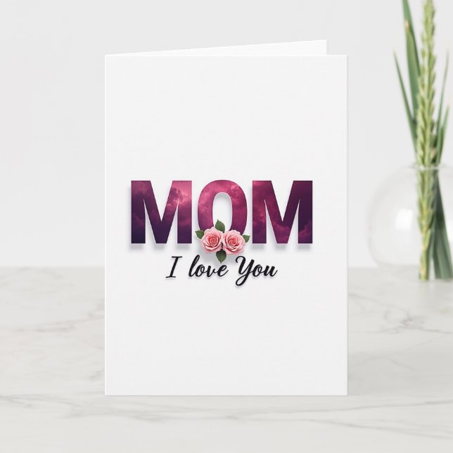 Maman céleste je t'aime carte (Devant)