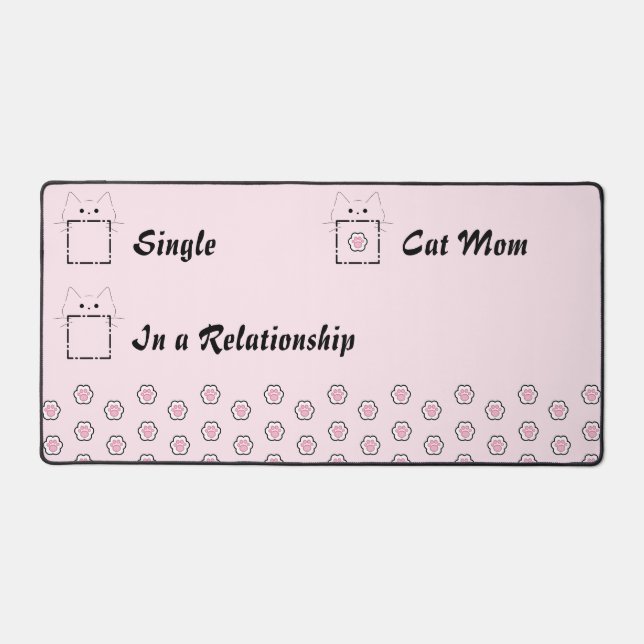 Maman Chat Chaton Mignon Patte Rose (Recto)