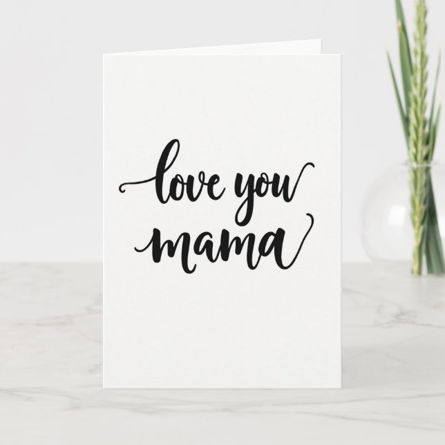 Maman chérie, carte d'amour (Devant)