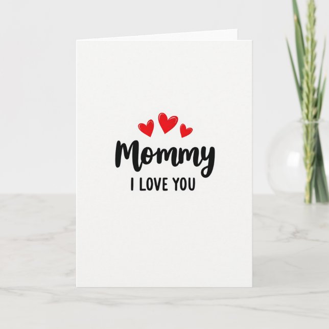 Maman chérie je t'aime Carte (Devant)