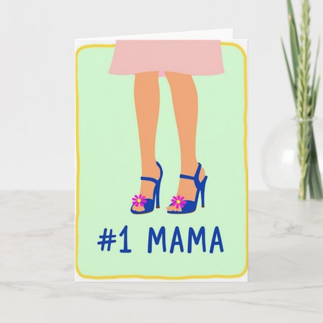 Maman Chic Numéro Un Carte (Devant)