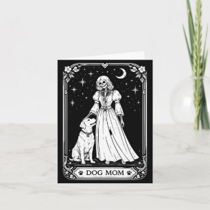 Maman chien carte tarot sorcière squelette drôle é