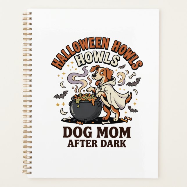 Maman Chien Halloween Après la Tombée de la Nuit (Devant)