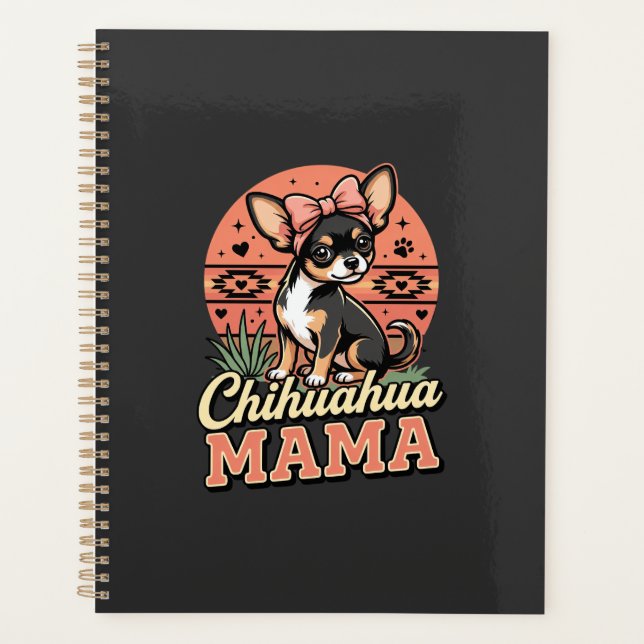 Maman Chihuahua adorable noeud maman chien (Devant)