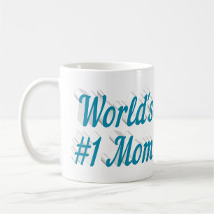 Maman ciel bleu demi-texte tasse de café
