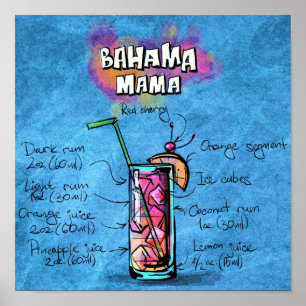 Maman Cocktail Poster de Bahama