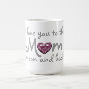maman d'amour à musarder et tasse arrière
