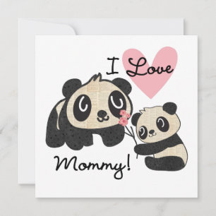 Maman d'amour des pandas I