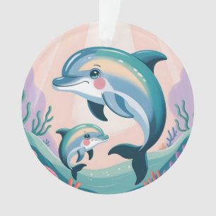 Maman dauphin et bébé