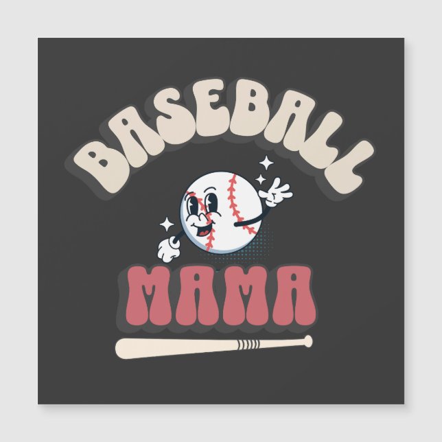 Maman de baseball rétro (Devant)