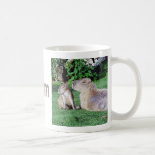 Maman de Capybara et tasse de fils