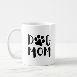 Maman de chien avec Empreinte de patte| Mug de caf