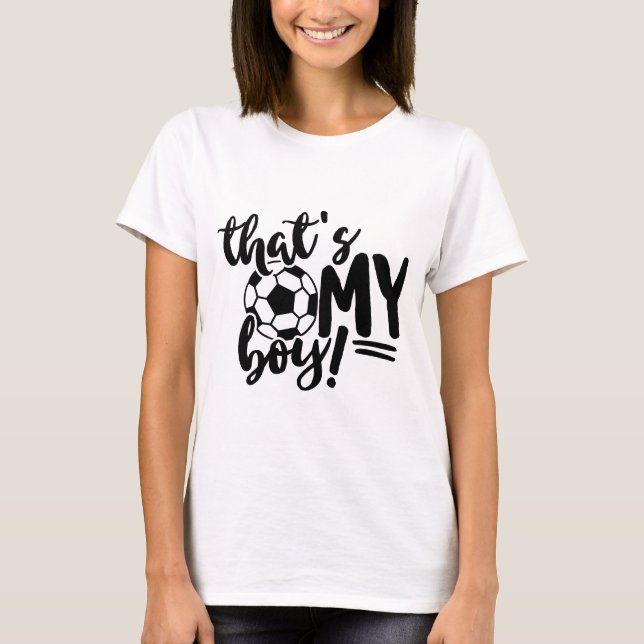 Maman de foot, c'est mon petit T-shirt (Devant)