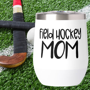 Maman de hockey sur gazon – Gobelet à vin de bord 