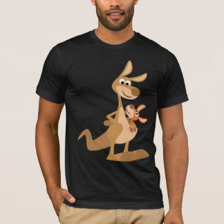 Maman de kangourou de bande dessinée et T-shirt