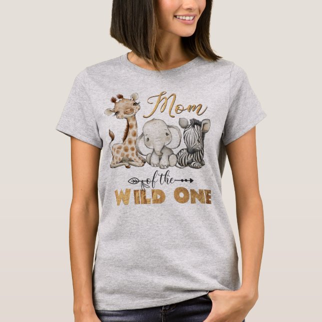 Maman de la Wild One Gold Foil T-shirt (Devant)