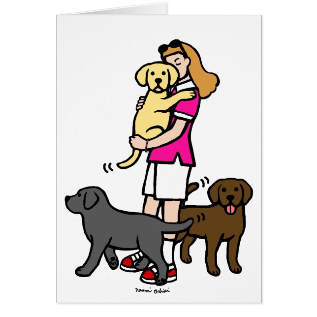 Maman de laboratoire dans la chemise rose 1 (Devant)