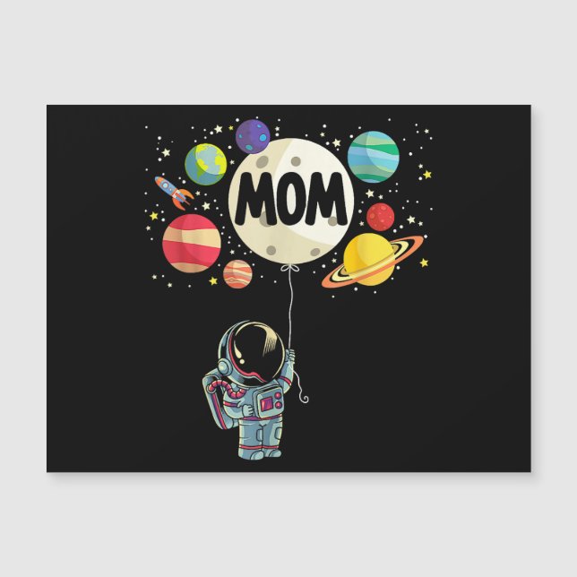 Maman de l'anniversaire garçon astronaute de l'esp (Devant)