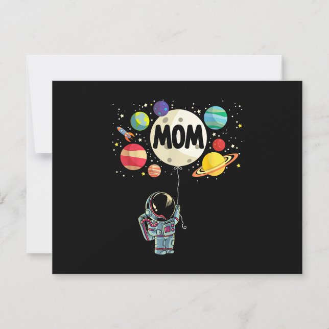 Maman de l'anniversaire garçon astronaute de l'esp (Devant)
