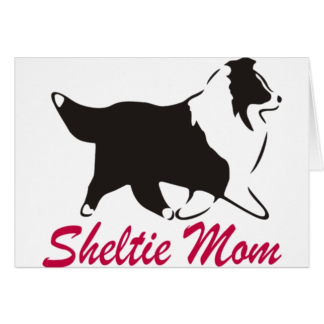 Maman de Sheltie de chien de berger de Shetland (Devant horizontal)