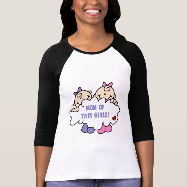 Maman de Twin Girls Tshirts et cadeaux (Devant)