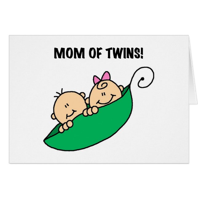 Maman de Twins-Peas dans un Pod Tshirts et cadeaux (Devant horizontal)