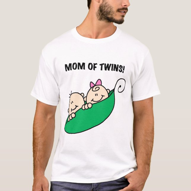 Maman de Twins-Peas dans un Pod Tshirts et cadeaux (Devant)