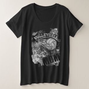 Maman de volleyball, Black Grunge Volleyball