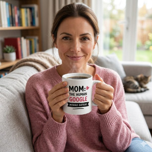 Maman drôle La tasse de café Google humain