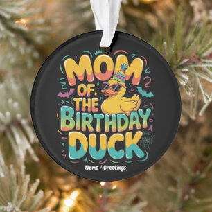 Maman du Canard Anniversaire Canard en Caoutchouc