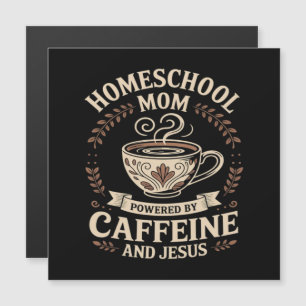 Maman école à la maison alimentée par la caféine e