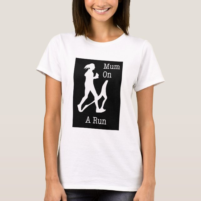 Maman en T-shirt Run (Devant)