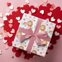 Maman Envelopper le papier feuille plat ensemble d