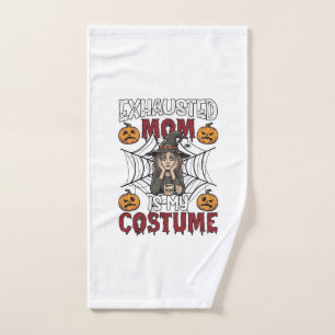 Maman Épuisée Est Costume Sorcière Halloween Café