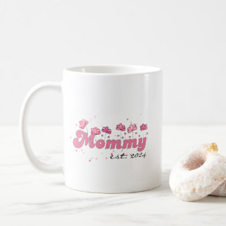 Maman Est 2024 Mug Cute Nouvelle Maman Mug Café, P