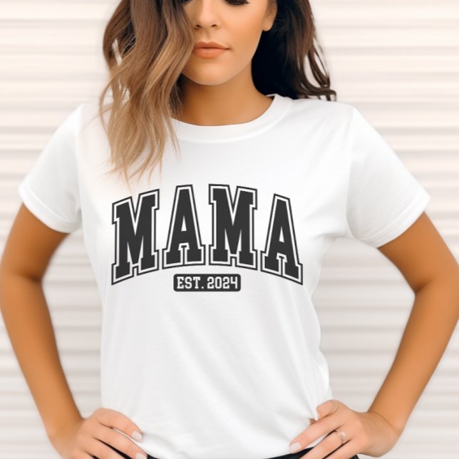 Maman Est. T-shirt 2024 - Nouveau cadeau maman - G (Créateur téléchargé)